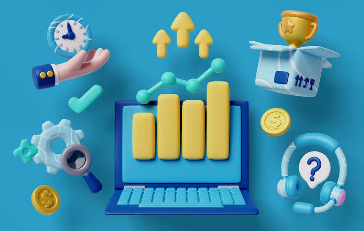 3d background with product 1